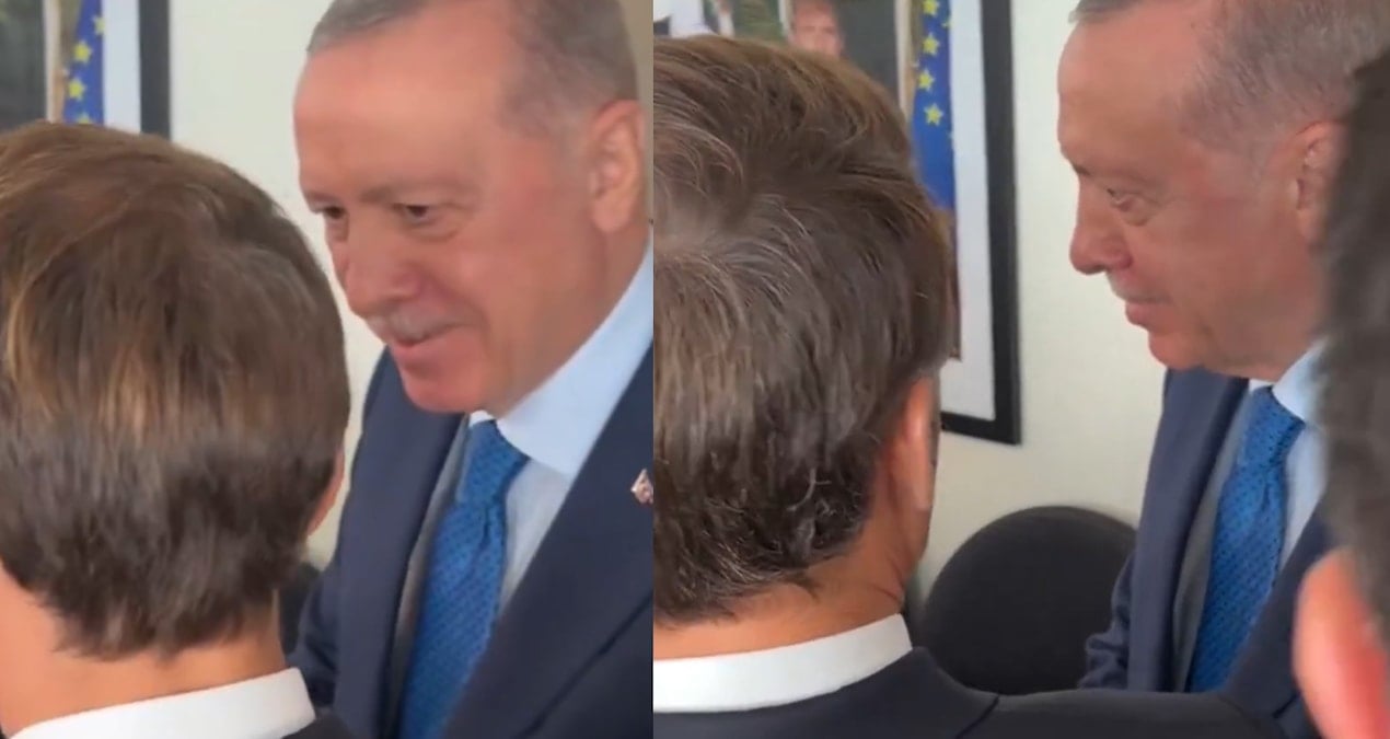 erdogan ile macron arasinda ilginc diyalog iyi oldugu zamanlar da oluyor demek ki AMwLu7x4